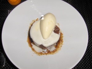 Carrot Cake with Ginger Ice Cream