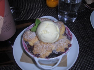 Blueberry Crumble Dessert Special at BLT Prime